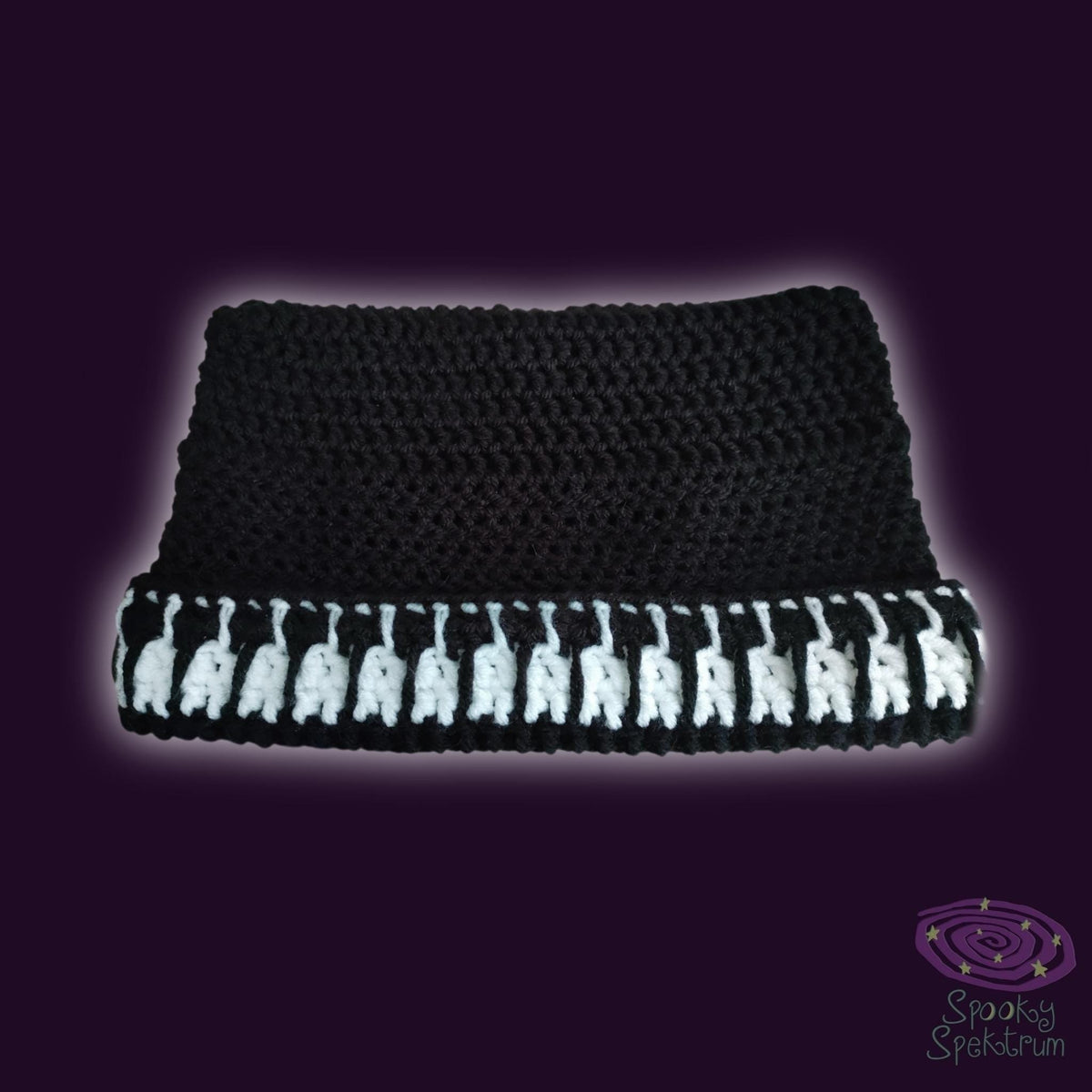 Piano Cat Crochet Beanie