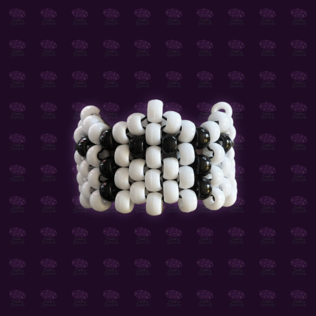 Spooky Ghosts Kandi Cuff