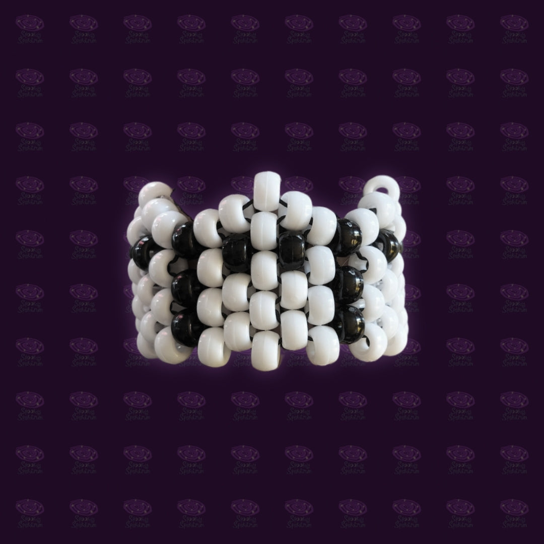Spooky Ghosts Kandi Cuff