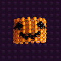 Jack-o'-lantern Kandi Cuff