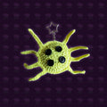 Spooky Spider Crochet Keychain - Yellow