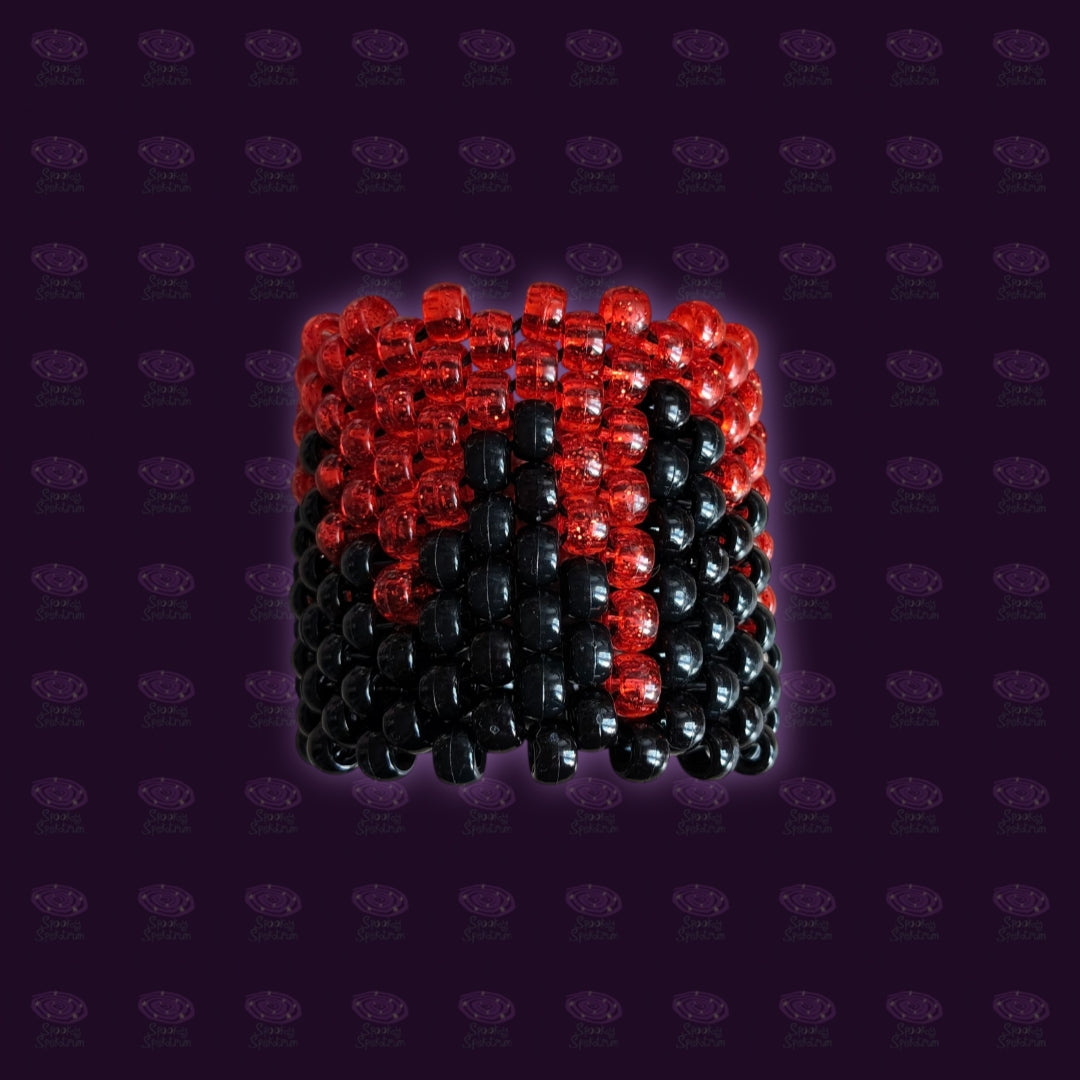 Bleeding Glitter Kandi Cuff