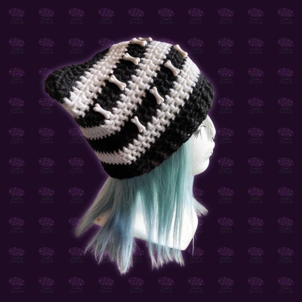 Skelly Kitty Crochet Hat
