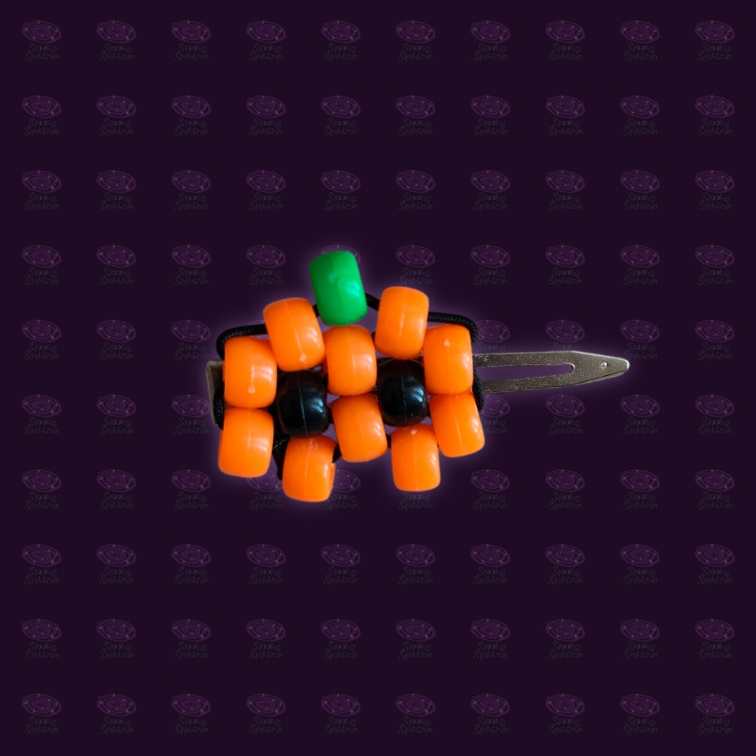 Jack-o'-lantern Kandi Hairclip