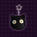 Black Cat Crochet Keychain