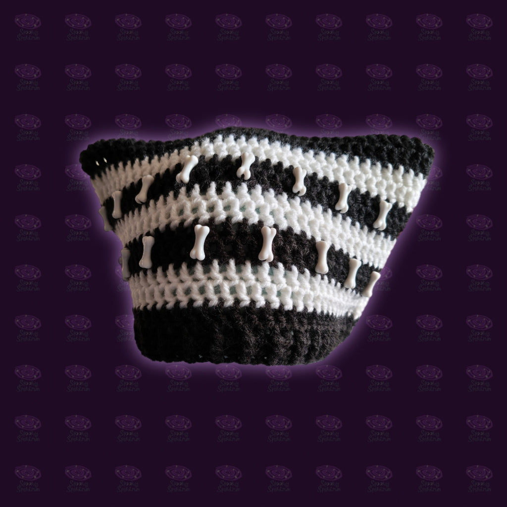 Skelly Kitty Crochet Hat