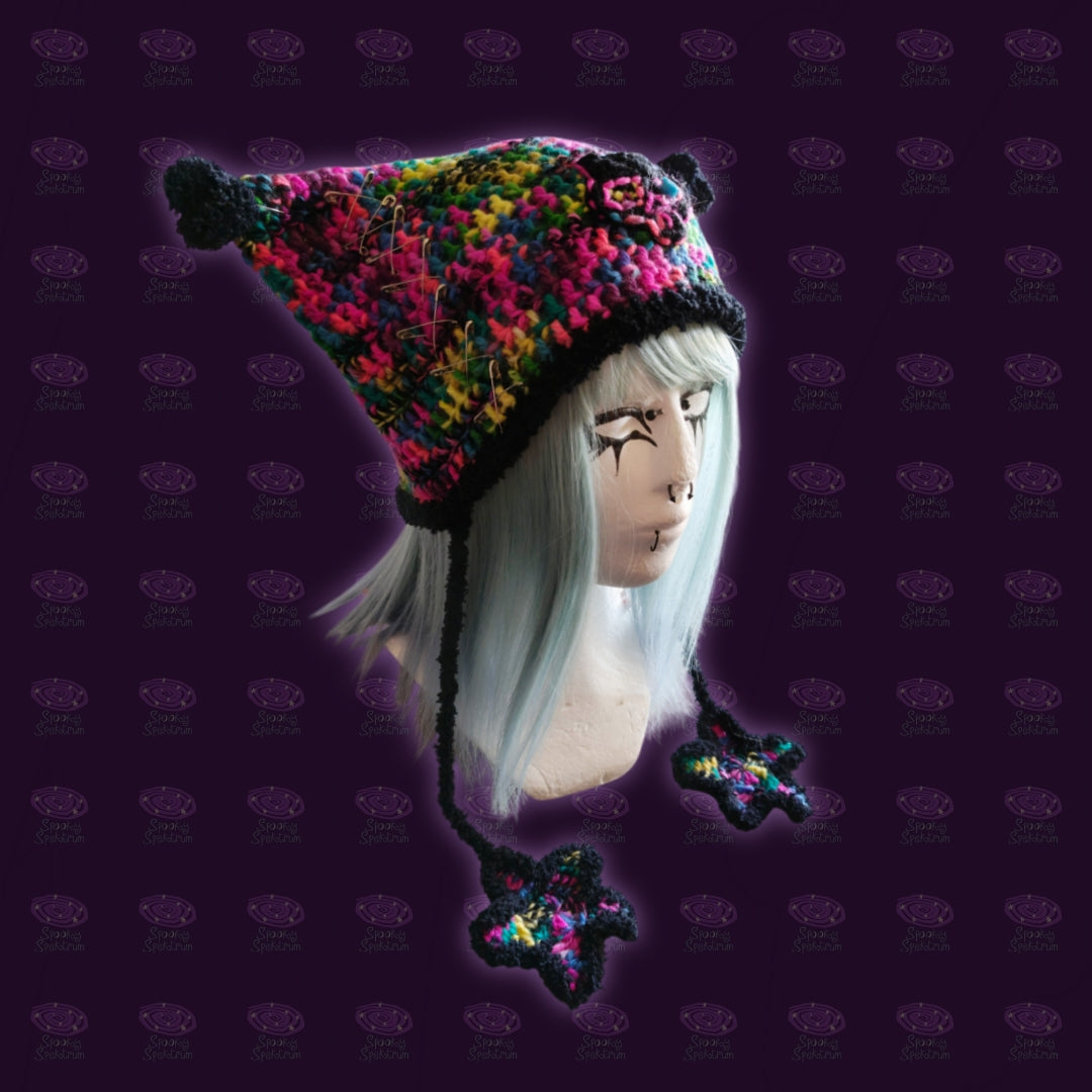 Scene Kitty Crochet Hat