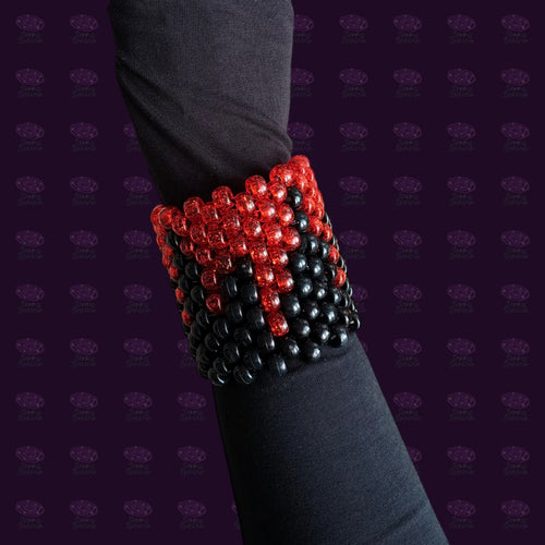 Bleeding Glitter Kandi Cuff